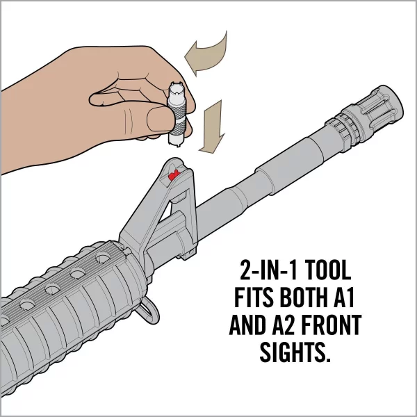 outil de réglage pour guidon AR15 (AR15 Front Sight Adjuster Tool) – Image 2