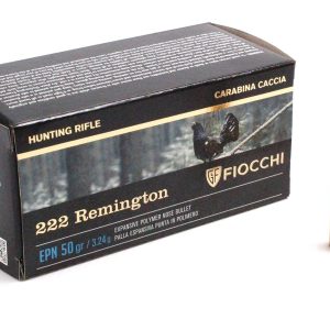 Munitions FIOCCHI Cal.222 REM - EPN - 50 GRS - BOITE DE 50
