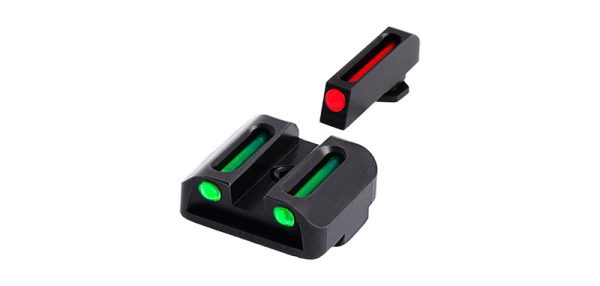 Hausse et guidon Fibre Optique Truglo pour Glock (21...) (haut)