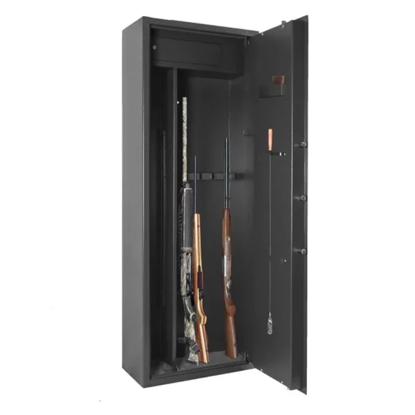 Coffre ELITE 6 OU 12 Armes avec lunettes/coffre intérieur+étagère modulable