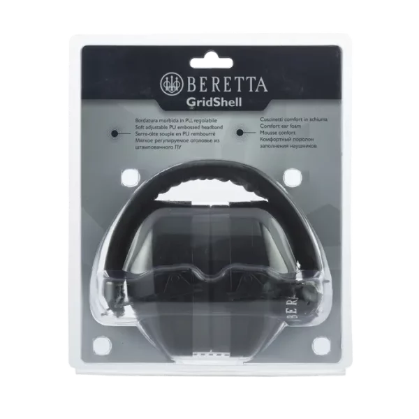 Casque anti bruit Beretta GridShell NOIR/GRIS – Image 3