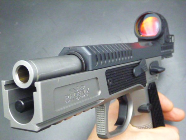 Pistolet PHOENIX Drake Production - SA/DA - Optic Trijicon SRO - Cal 9x19 – Image 2