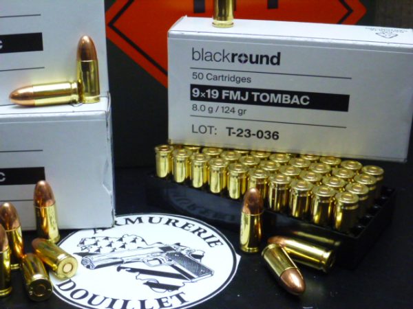 50 Munitions calibre 9x19 Swiss Munitions 124 Grs FMJ – Image 2