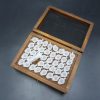 Boite bois 40 dosettes pour charges de poudre noir – Image 3