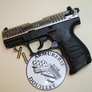 Pistolet Walther P22Q Standard 3,42'' Cal. 22LR, 10 Coups - NICKEL