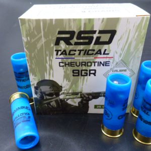 Cartouches RSD Tactical Chevrotines 9 Grains calibre 12/67  (boite de 25)