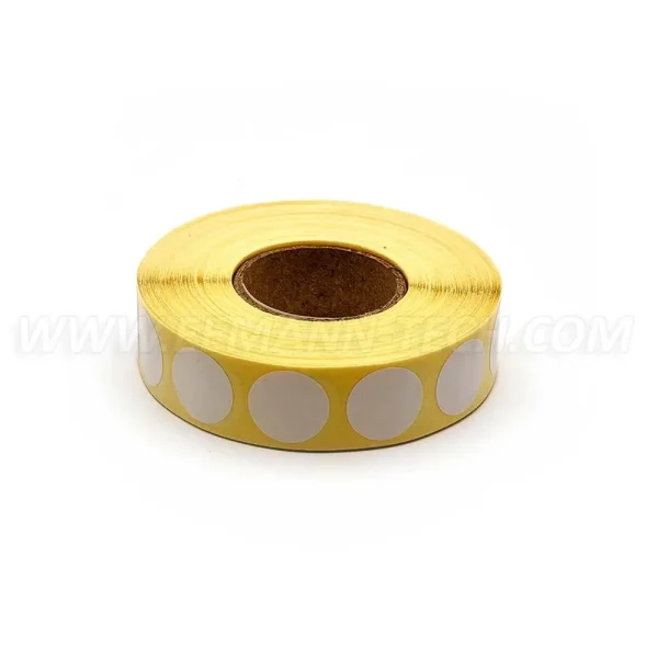 Rouleau de 2000 Patchs, Gommettes diamètre 20mm Blancs