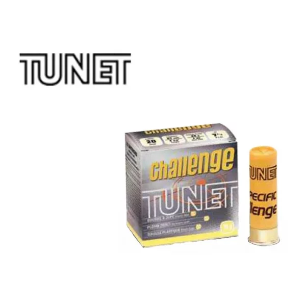 cartouche Tunet challenge cal 20/70 28g n°7.5 carton de 250
