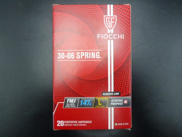 munitions Fiocchi 30.06 FMJ 147 grs boite de 20 – Image 3