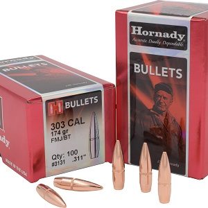 BOITE DE 100 OGIVES HORNADY 303 .310 174GR FMJ BT