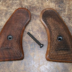 Plaquettes bois quadrillées pour revolver Colt Agent, Detective et Cobra