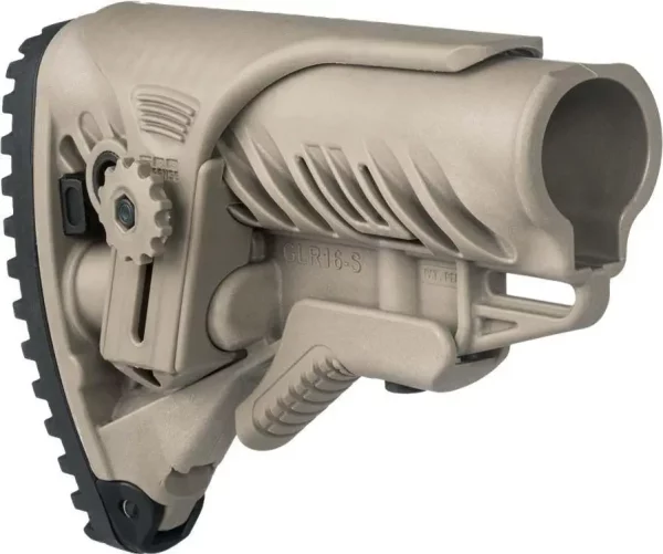 Crosse Fab Defense pour AR15 avec busc réglable Sable – Image 2