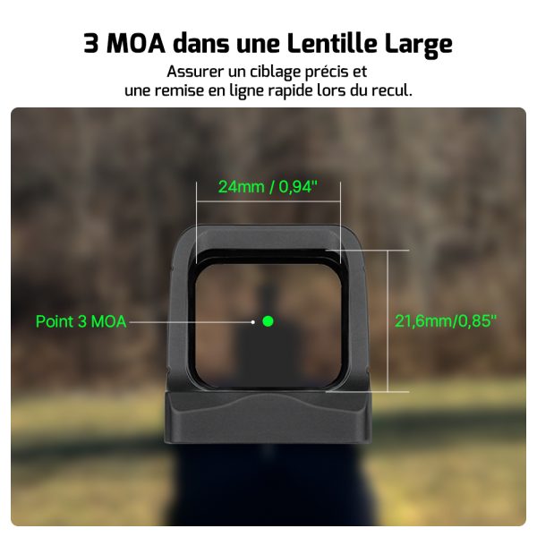 Viseur point vert Olight Osight | 3MOA rechargeable – Image 5