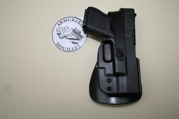 Holster rigide port haut Uncle Mike's pour Glock 26 (paddle)