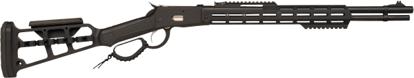 Carabine à levier de sous garde Hugtek LVR SXB noire Squelette  51cm Calibre 44 mag