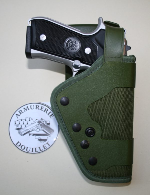 Holster rigide vert Duty port bas Uncle Mike's pour Beretta 92 (MAS G1)