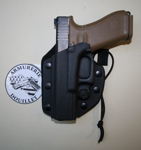 Holster rigide gaucher Vega Holster sur passants MOLLE pour pistolet Glock 17