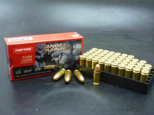 Munitions NORMA Range Training cal 9 x 19 FMJ 115 grs par 50 – Image 3