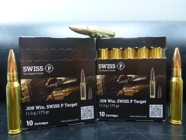 Munitions SWISS P cal.308 Win TARGET BTHP 175gr /10
