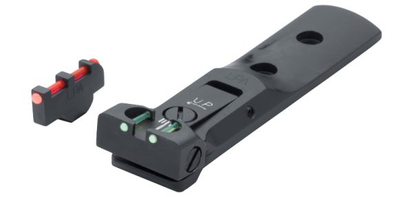 Hausse et guidon LPA Fibre Optique pour Revolver Smith Wesson 5xx / 6xx avec guidon standard