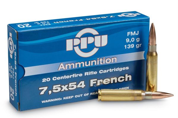 Munitions Partizan 7.5x54 MAS 139 Grains FMJ