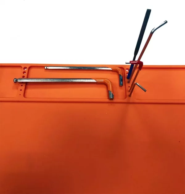 Tapis de travail en silicone orange – Image 2