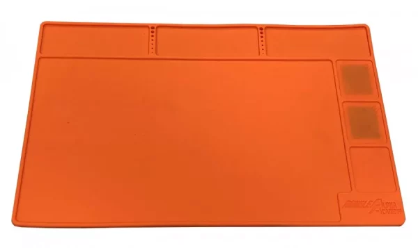 Tapis de travail en silicone orange