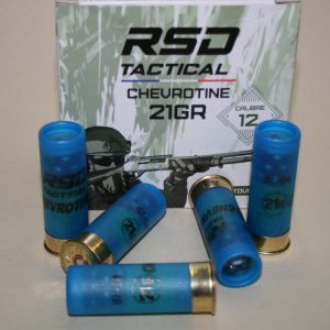 Cartouches RSD Tactical Chevrotines 21 Grains calibre 12/67  (boite de 25)