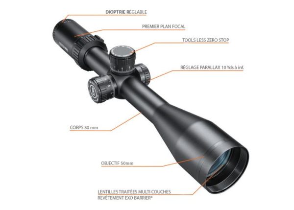 Lunette de Tir  BUSHNELL Match Pro 6-24x50 Deploy Mil FFP