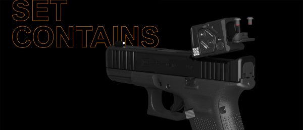 PISTOLET GLOCK 43X FS A-CUT COMBO AIMPOINT COA – Image 2