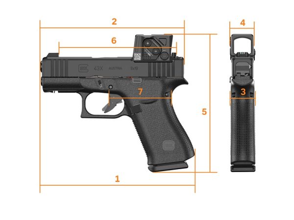 PISTOLET GLOCK 43X FS A-CUT COMBO AIMPOINT COA – Image 6