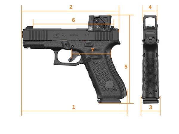 PISTOLET GLOCK 45 FS A-CUT COMBO AIMPOINT COA – Image 2