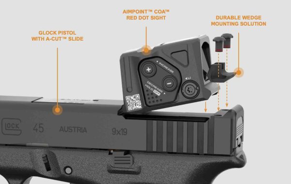 PISTOLET GLOCK 43X FS A-CUT COMBO AIMPOINT COA – Image 5
