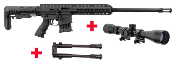 PACK Carabine Pallas Sniper Noir BA-15  Cal 22LR