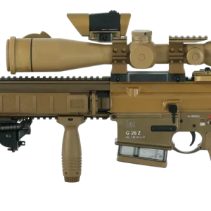 Carabine Heckler & Kock MR308 A3 G28-Z RAL8000 calibre 308 Win avec lunette Schmidt & Bender et Aimpoint