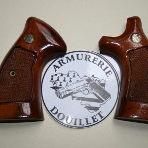 Plaquettes bois d'occasion Smith & Wesson carcasse K/L Square Butt (002)