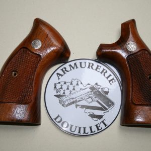 Plaquettes bois d'occasion Smith & Wesson carcasse K/L Square Butt (003)