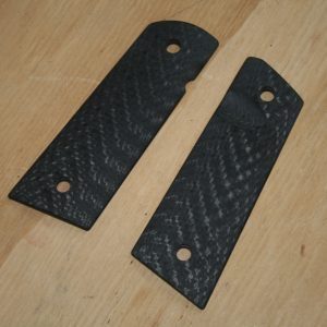 Plaquettes Carbon/G10 lisse pour pistolet type Colt 1911 (004)