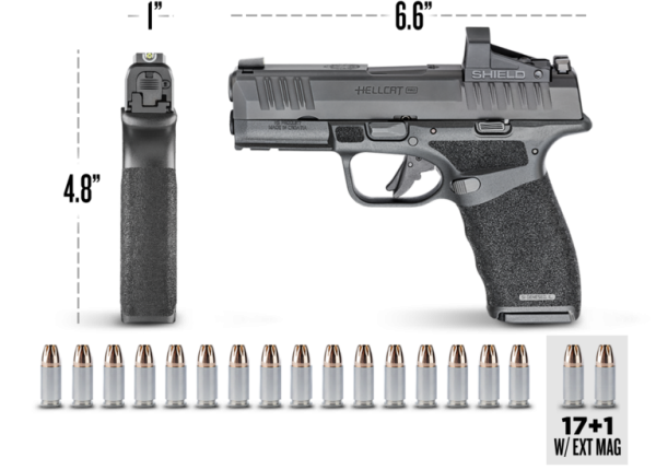 Pistolet Springfield HELLCAT PRO OSP W/COMP CUT Cal.9X19 – Image 10