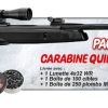 Carabine à plomb  GAMO calibre 4.5mm Pack Quiet Black 2025 + Lunette 4x32 WR + cibles + plombs