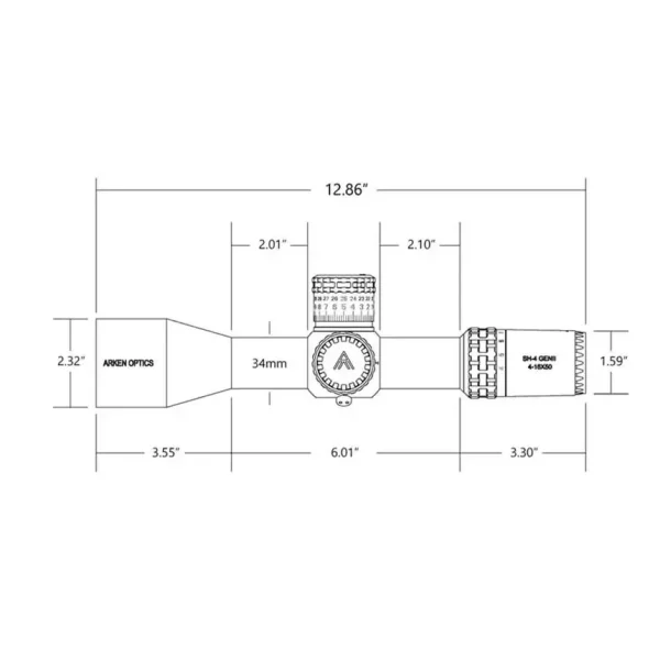 Lunette de visée Arken SH-4 Gen2 4-16×50 VPR MIL – Image 7
