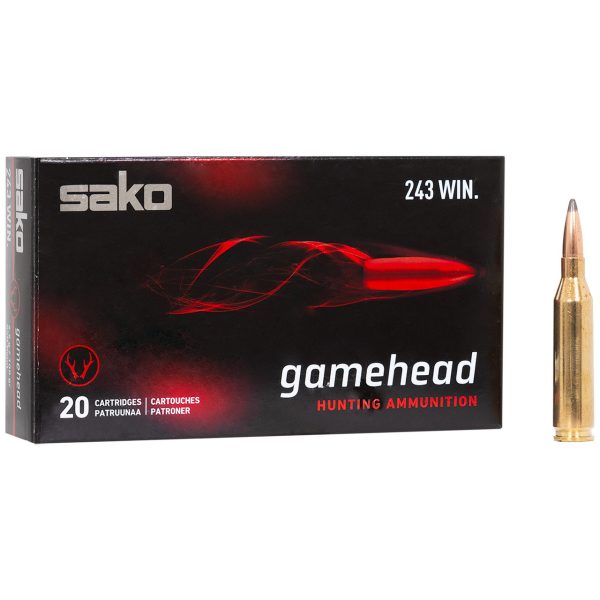 munitions SAKO 243 WIN 6.5G 100gr GAMEHEAD Soft Point / boite de 20