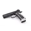 Poignées pistolet Armanov MaXXXGrip NOIRE/SILVER pour CZ Shadow 2, SP-01 taille medium ( + 2 mm) – Image 2