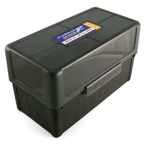 Boite de rangement Frankford Arsenal pour 50 munitions de calibre .300 Win Mag, .338 Lapua, .458 Win (511)