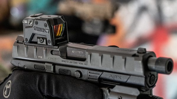 point rouge STEINER MPS ( micro pistol sight) - 3.3MOA + rail ACRO montage picatinny – Image 5