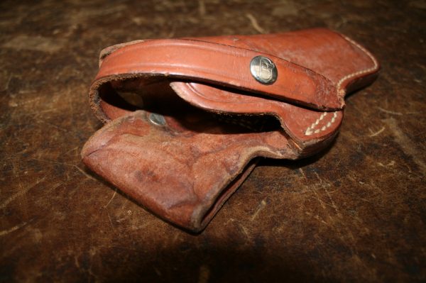 Holster en cuir pour revolver Colt ou Smith&Wesson K/L 4 pouces / .38-.357 (OCCASION) – Image 2