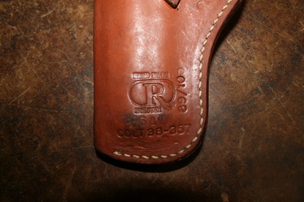 Holster en cuir pour revolver Colt ou Smith&Wesson K/L 4 pouces / .38-.357 (OCCASION) – Image 3