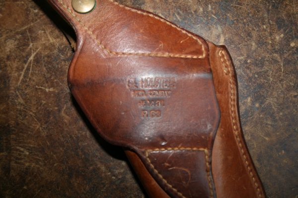 Holster cuir GIL HOLSTERS mod. combat M31 pour revolver 4 pouces (OCCASION) – Image 4