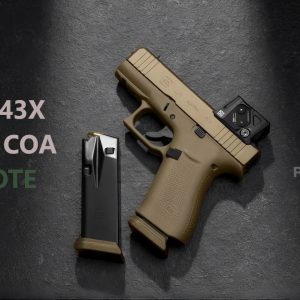 PISTOLET GLOCK 43X COYOTE A-CUT COMBO AIMPOINT COA