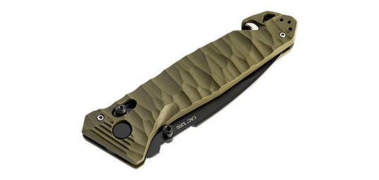 Couteau de poche Cac S200 serration PA6 vert olive – Image 3